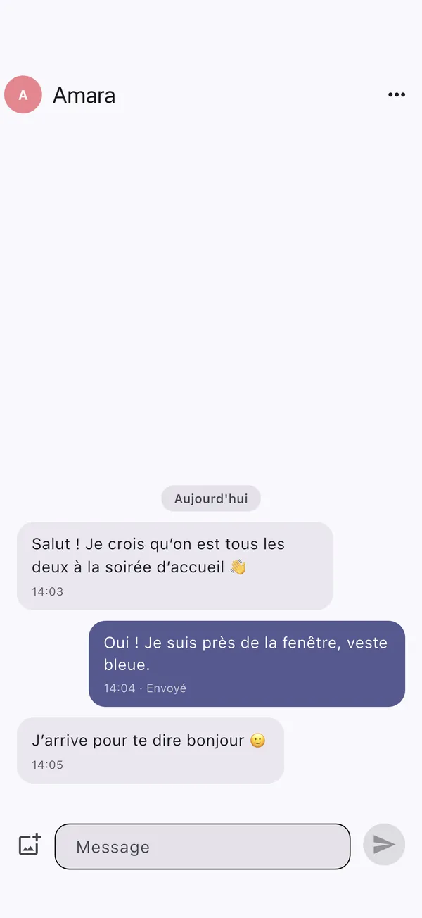 Connexions et messages