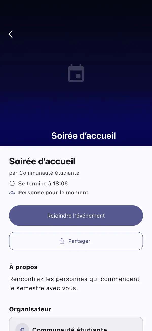 Mode Événement